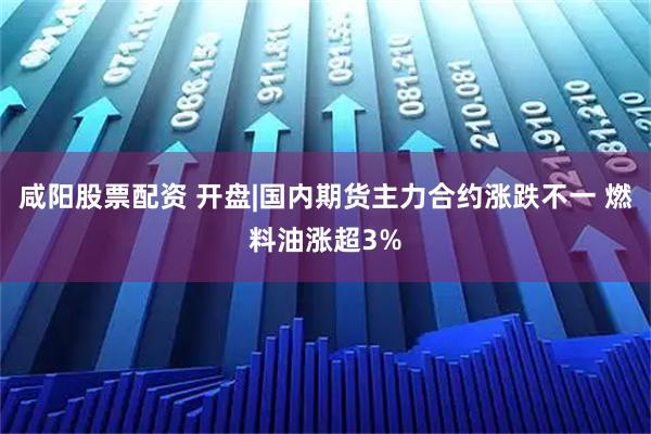 咸阳股票配资 开盘|国内期货主力合约涨跌不一 燃料油涨超3%